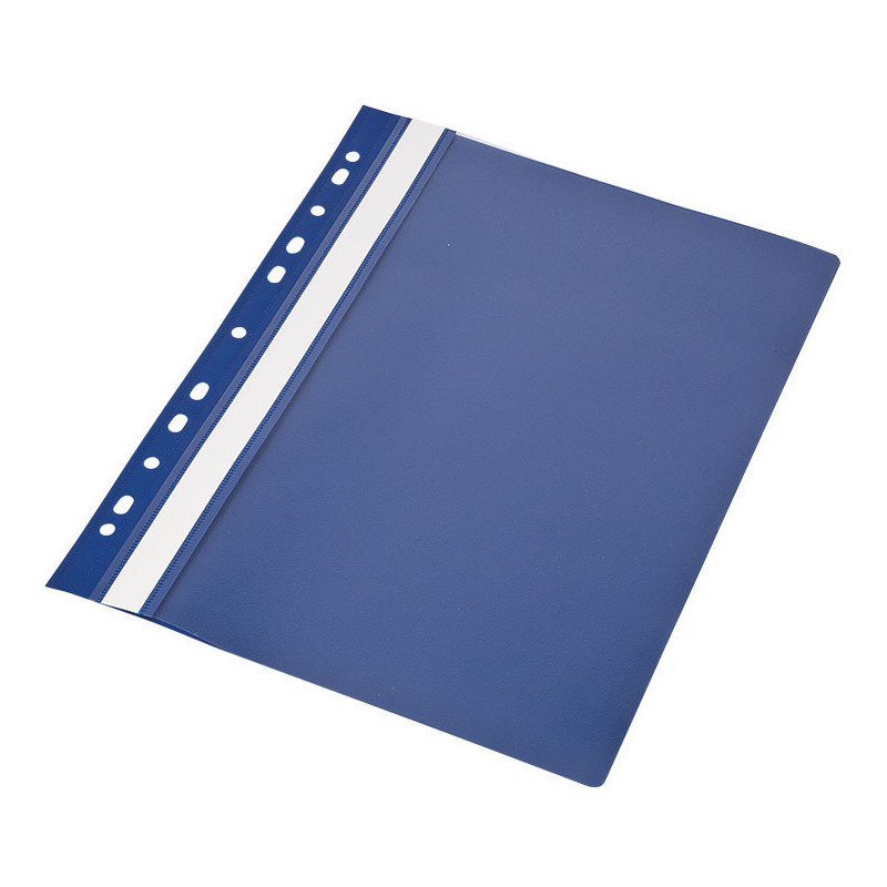 Skoroszyt A4 twardy wpinany typu PVC (10) granatowy 0413-0019-02 Panta Plast