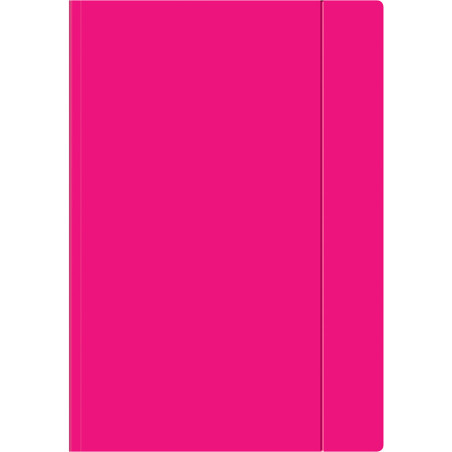 Teczka z gumką A4+ FLUO różowa INTERDRUK