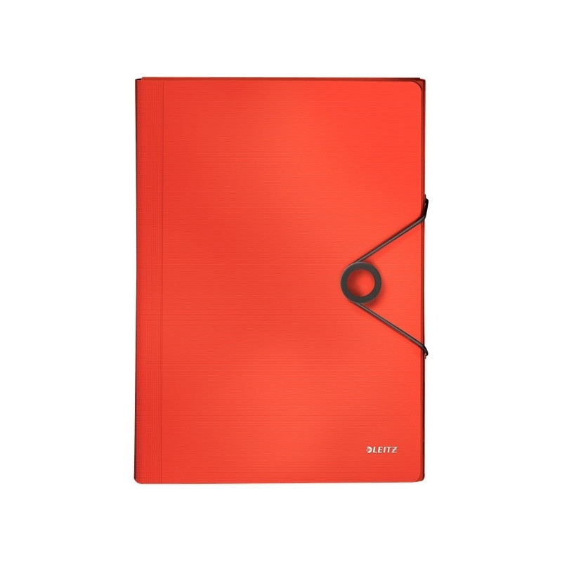 Teczka z przegródkami PP LEITZ SOLID jasnoczerwona 45791020