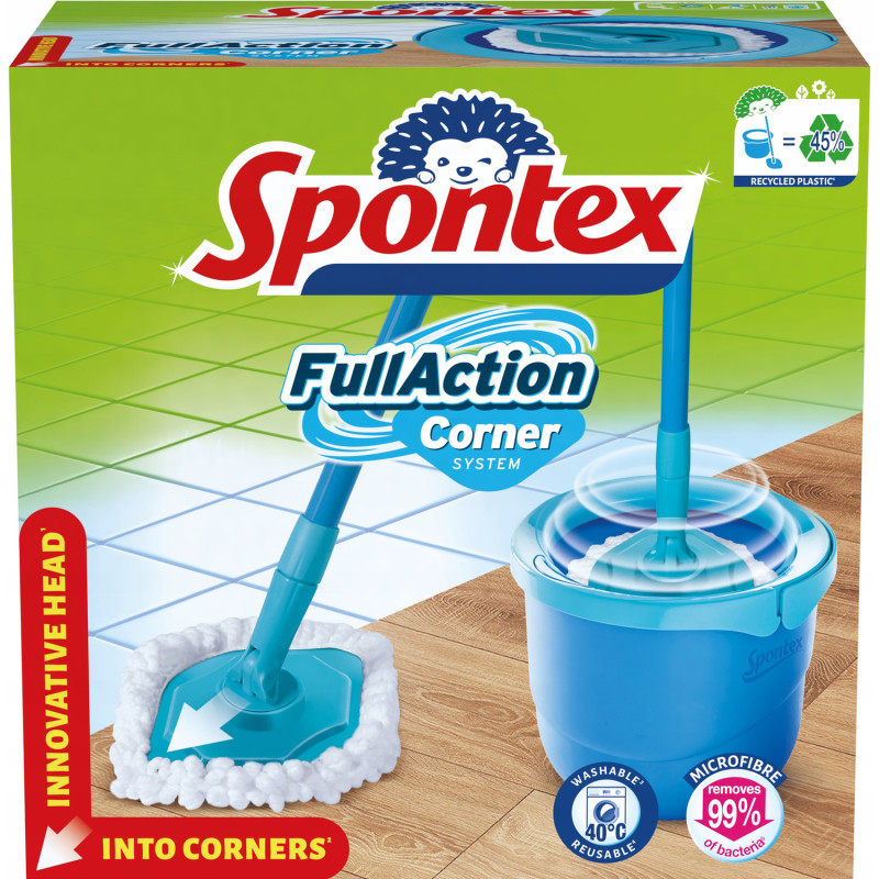 Zestaw Mop SPONTEX Full Action Corner System 19800255