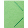 Teczka z gumką rogi NATUNA A4 preszpan jasna zielona 390g