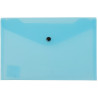 Teczka kopertowa na dokumenty A5 na zatrzask PVC niebieska przezroczysta TP-11-12 BIURFOL