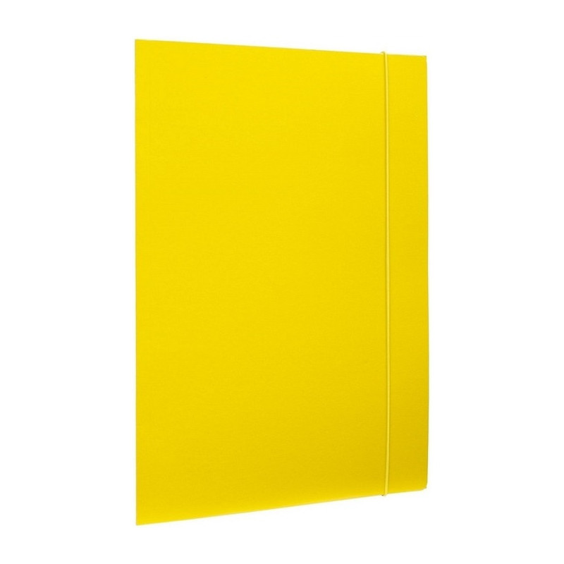 Teczka z gumką NATUNA A4 lakierowana żółta 390g (21231)