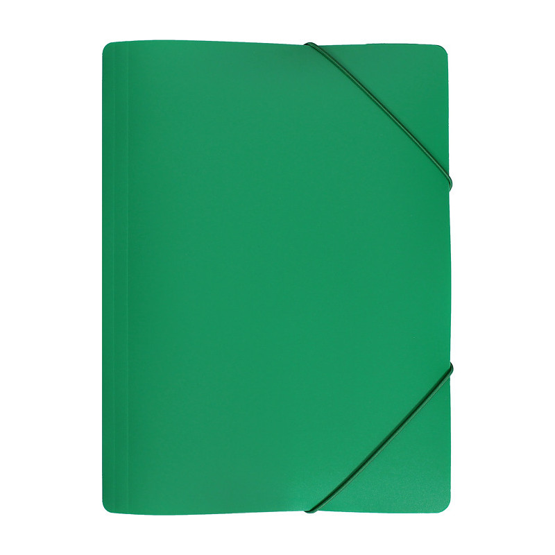 Teczka z gumką szeroka na dokumenty A4 PP s.pomarańczy zielona TGS-01-02 BIURFOL