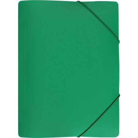 Teczka z gumką szeroka na dokumenty A4 PP s.pomarańczy zielona TGS-01-02 BIURFOL