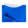 Teczka kopertowa PP A4 pozioma niebieska 2kiesz. SF003 STRIGO