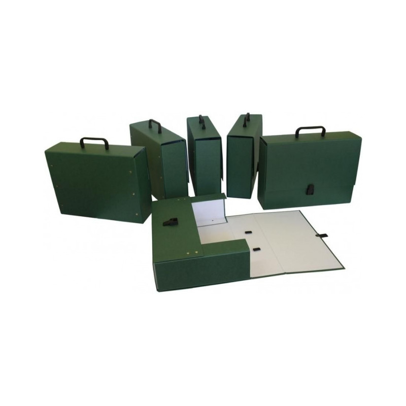 Teczka z rączką MAXI 2 zielona 10cm DELFIN