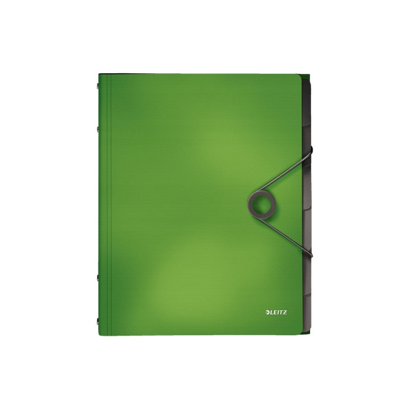 Teczka segregująca 6 przekładek jasnozielona PP LEITZ SOLID 45691050