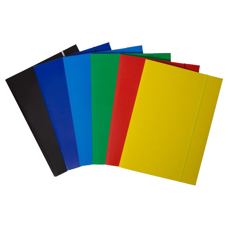 Teczka na dokumenty z gumką A4 kartonowa żółta 100553870 BANTEX