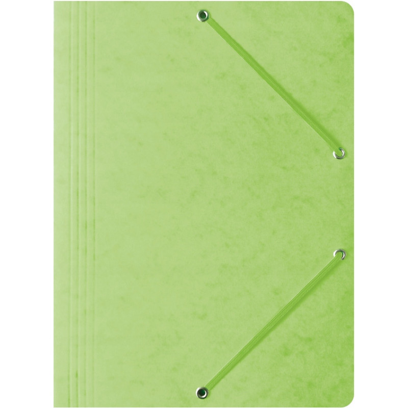 Teczka na dokumenty z gumką A4 preszpanowa jasna zielona 400087827 BANTEX