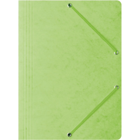 Teczka na dokumenty z gumką A4 preszpanowa jasna zielona 400087827 BANTEX