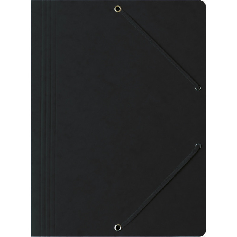 Teczka na dokumenty z gumką A4 preszpanowa czarna 400087824 BANTEX