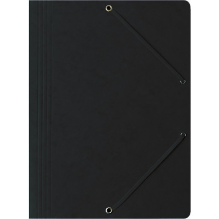 Teczka na dokumenty z gumką A4 preszpanowa czarna 400087824 BANTEX
