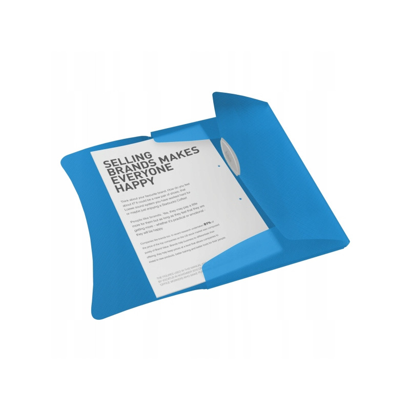 Teczka z gumką ESSELTE VIVIDA 15mm niebieska 624040