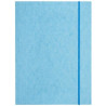 Teczka z gumką prostą NATUNA A4 preszpan jasna niebieska 390g
