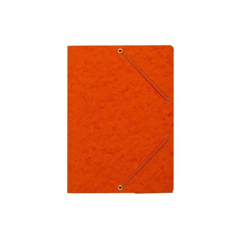 Teczka z gumką rogi NATUNA A4 preszpan pomarańczowa 390g