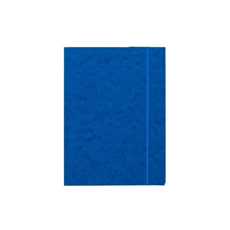 Teczka z gumką prostą NATUNA A4 preszpan niebieska 390g