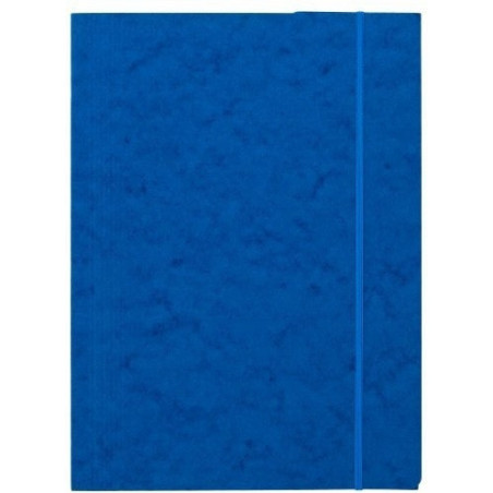 Teczka z gumką prostą NATUNA A4 preszpan niebieska 390g