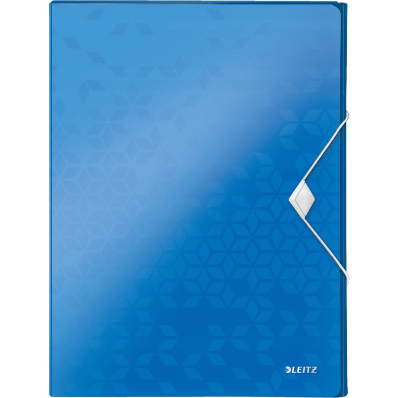 Teczka z gumką LEITZ WOW 30mm 250k A4 niebieska 46290036