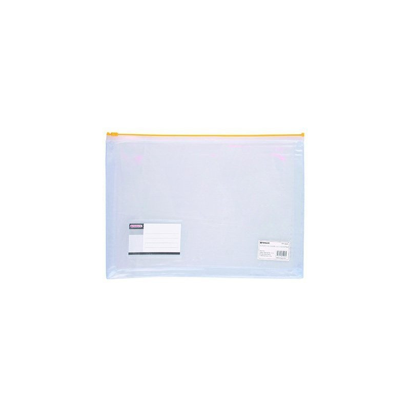 Teczka kopertowa A4 z grzbietem, zamek strunowy żółty PP-56H TT6689 PENMATE