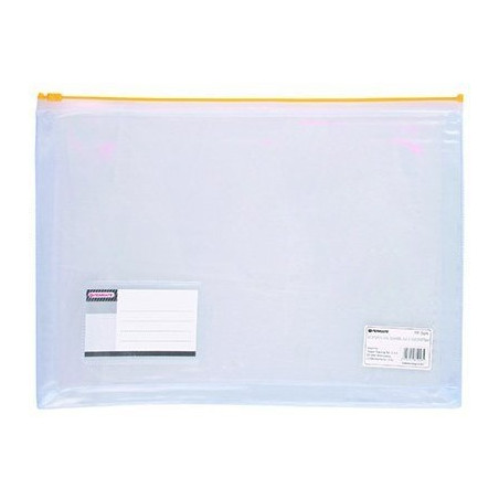 Teczka kopertowa A4 z grzbietem, zamek strunowy żółty PP-56H TT6689 PENMATE