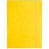 Teczka z gumką prostą NATUNA A4 preszpan żółta 390g