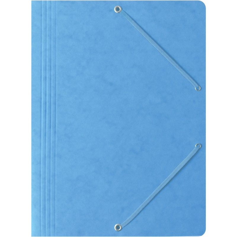 Teczka na dokumenty z gumką A4 preszpanowa jasna niebieska 400087825 BANTEX