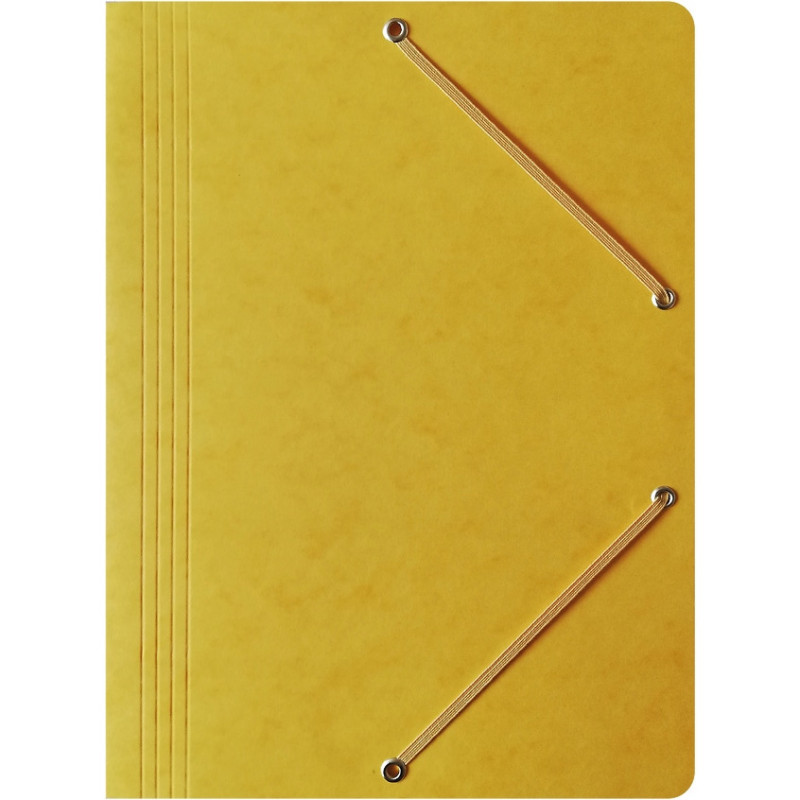 Teczka na dokumenty z gumką A4 preszpanowa żółta 400087822 BANTEX