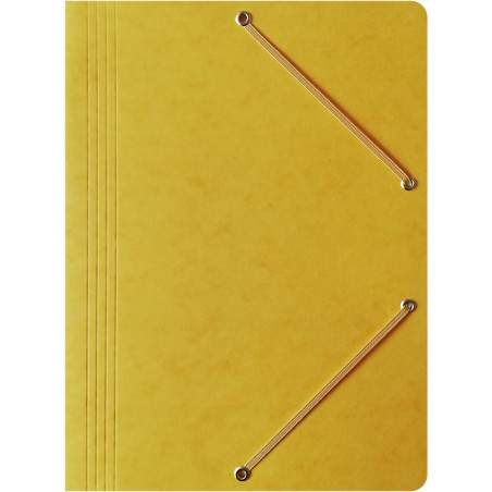 Teczka na dokumenty z gumką A4 preszpanowa żółta 400087822 BANTEX