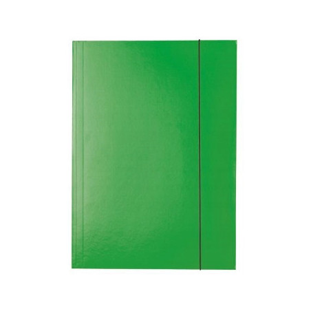 Teczka z gumką NATUNA A4 lakierowana zielona 390g (21233)