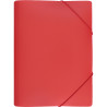 Teczka z gumką szeroka na dokumenty A4 PP s.pomarańczy czerwona TGS-01-01 BIURFOL