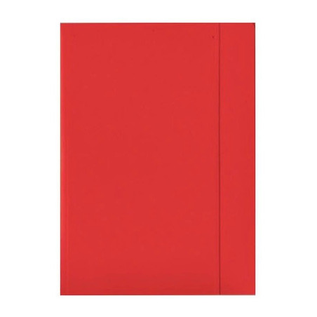 Teczka na dokumenty z gumką A4 kartonowa czerwona 100553871 BANTEX
