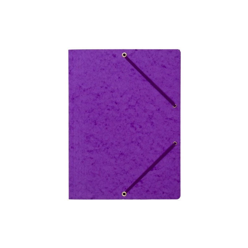 Teczka z gumką rogi NATUNA A4 preszpan fioletowa 390g
