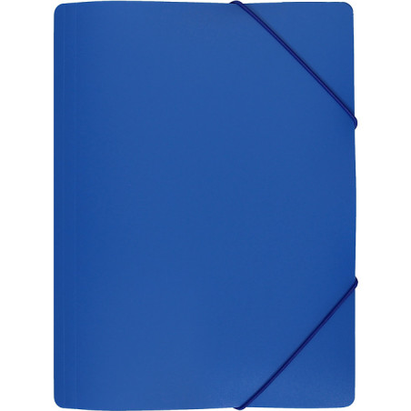 Teczka z gumką szeroka na dokumenty A4 PP s.pomarańczy niebieska TGS-01-03 BIURFOL