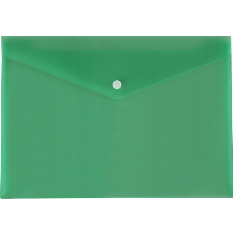 Teczka kopertowa na dokumenty A4 satyna PP zielona TKS-01-02 BIURFOL