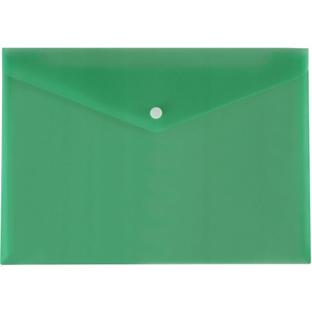 Teczka kopertowa na dokumenty A4 satyna PP zielona TKS-01-02 BIURFOL