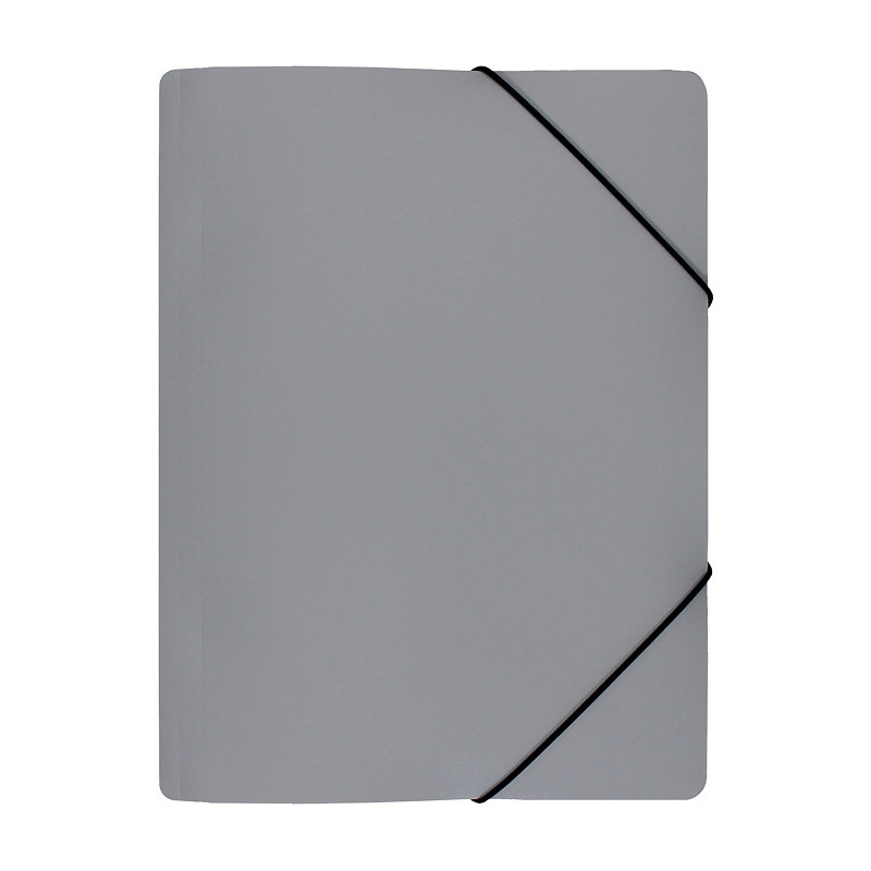 Teczka z gumką szeroka na dokumenty A4 PP s.pomarańczy szara TGS-01-07 BIURFOL