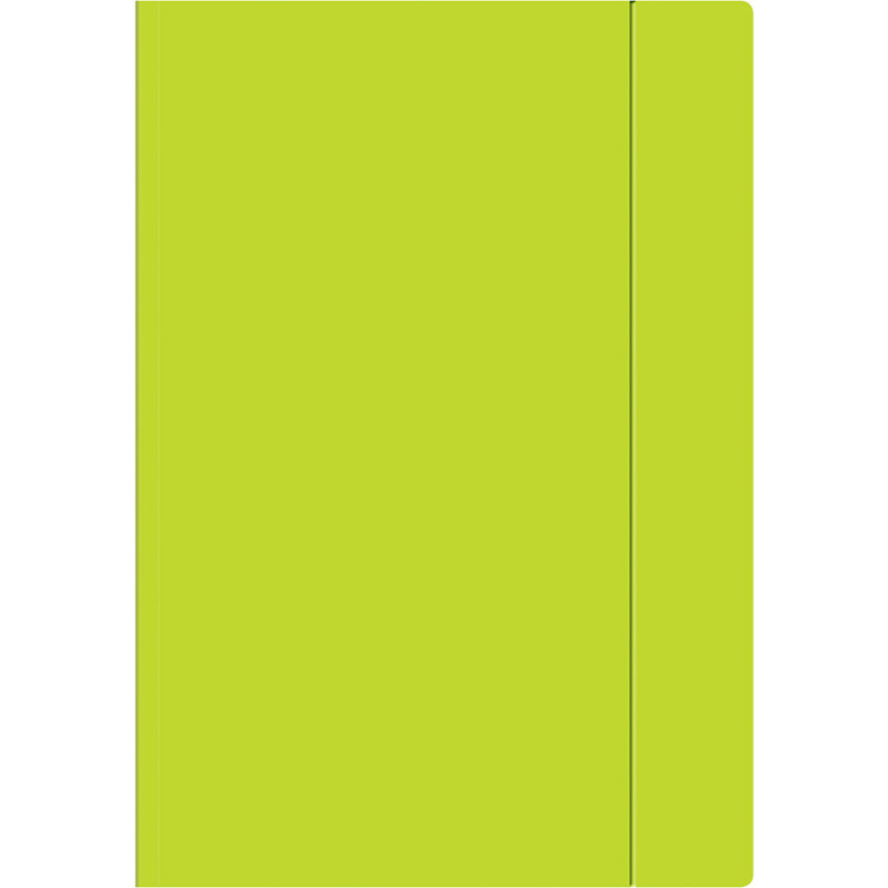 Teczka z gumką A4+ FLUO limonkowa INTERDRUK
