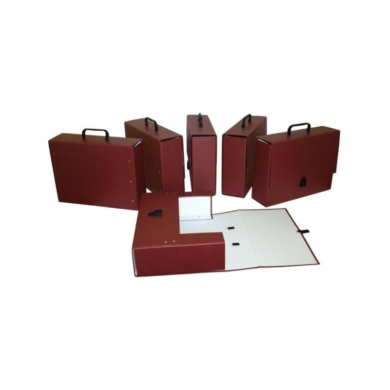 Teczka z rączką MAXI 2 bordo 10cm DELFIN