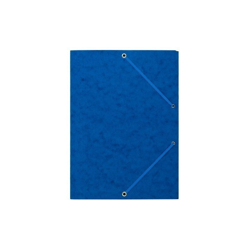 Teczka z gumką rogi NATUNA A4 preszpan niebieska 390g