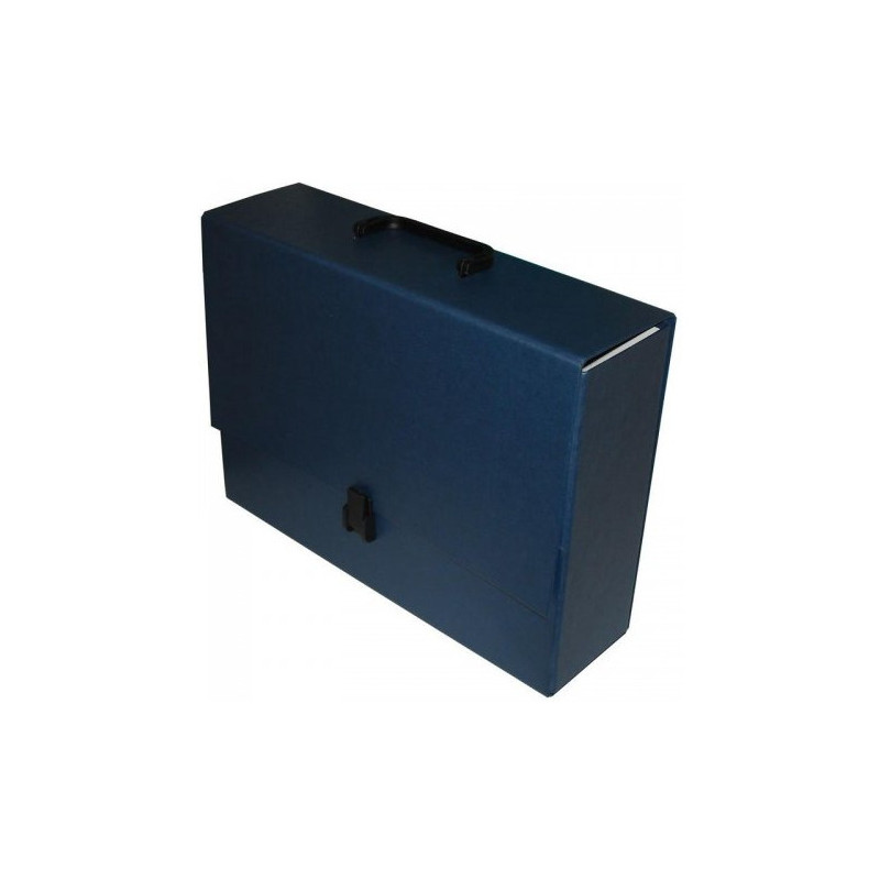 Teczka z rączką MAXI 2 granatowa 10cm DELFIN