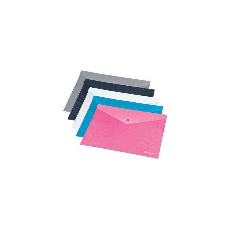 Teczka kopertowa A4 przezroczysta TAI CHI czarna 0410-0073-01 PANTA PLAST