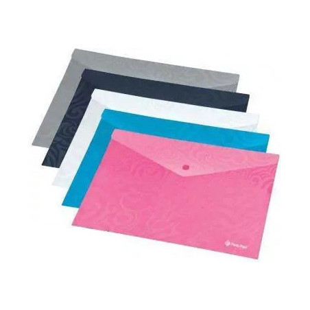 Teczka kopertowa A4 przezroczysta TAI CHI czarna 0410-0073-01 PANTA PLAST