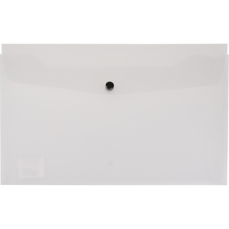 Teczka kopertowa na dokumenty A4 na zatrzask PVC przezroczysta TP-11-01 BIURFOL