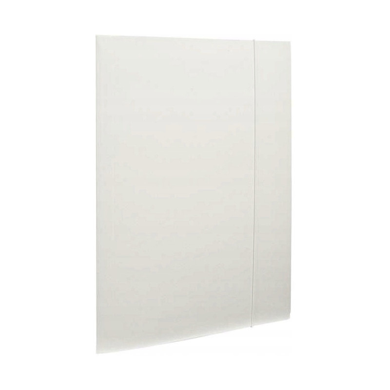 Teczka z gumką NATUNA A4 lakierowana biała 390g (21236)