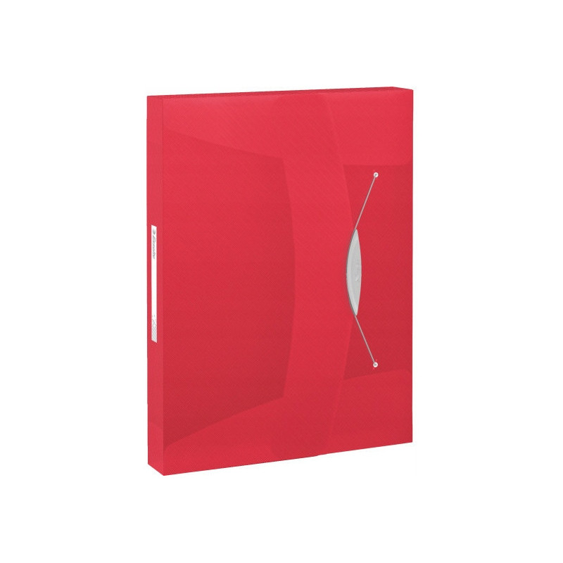 Teczka z gumką ESSELTE VIVIDA 40mm czerwona 624048