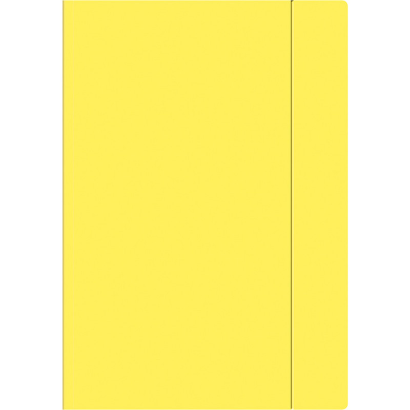 Teczka z gumką A4+ FLUO żółta INTERDRUK