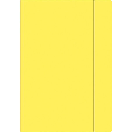 Teczka z gumką A4+ FLUO żółta INTERDRUK