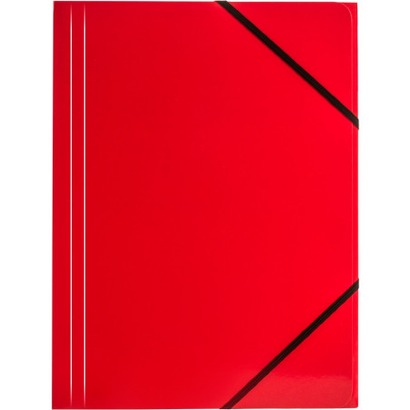 Teczka A4 z gumką na rogach czerwona 350g. BT600-C TETIS