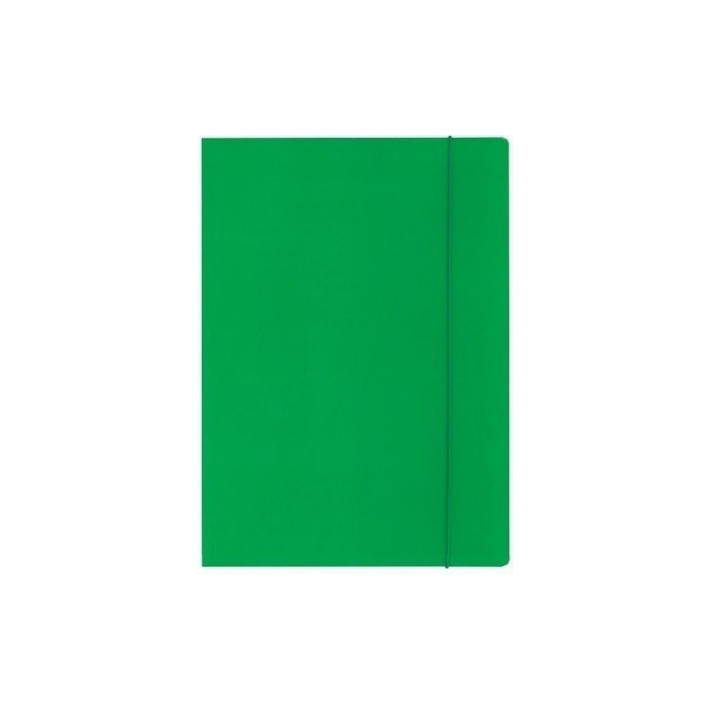 Teczka z gumką ekonomiczna NATUNA A4 (10szt) zielona 320g